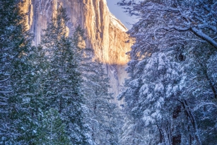 Mùa đông tráng lệ ở công viên quốc gia Mỹ